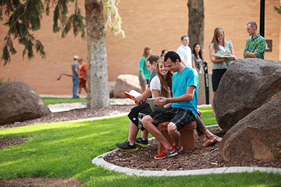 Photo of students with Ipad